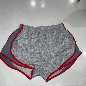 Nike Women's Athletic Shorts in Gray with red Trim